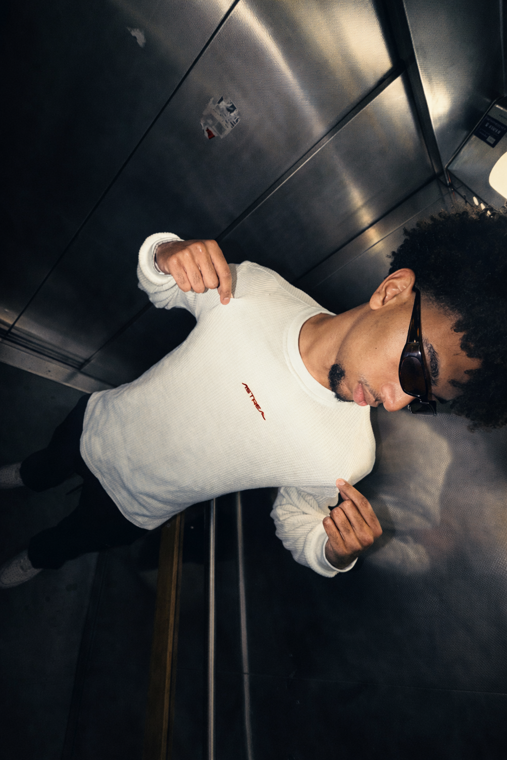 Novea white & red longsleeve